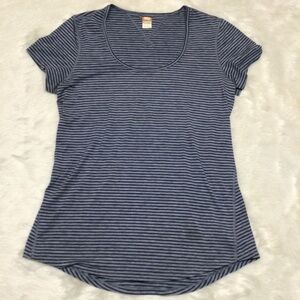 Lucy striped strech‎ technical t-shirt gray and black